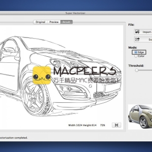 Super Vectorizer for mac 1.6.4 专业的矢量跟踪工具