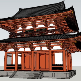 �Ž���ͼ��ʦģ���������Horyuji mon133