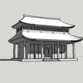 Sketchup古建风格类模型古建0029