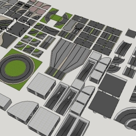 ��ͼ��ʦSketchup������ģ��20221115���µ�·���ŵص�ģ������226