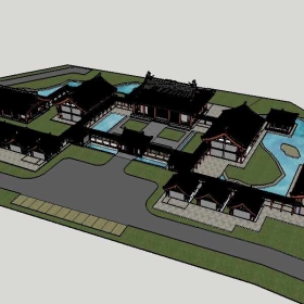 Sketchup古建风格类模型方案二0014
