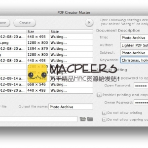 iPubsoft PDF Creator Pro for mac 3.0.0 PDF创建工具