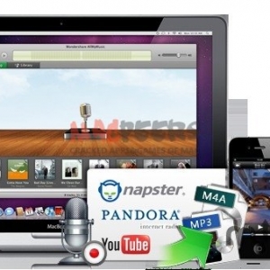 Wondershare AllMyMusic for mac 2.4.0 高品质录音的音频流