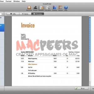 GrandTotal for mac 4.1.6 创建发票的模板和设计