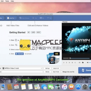 AnyMP4 MP4 Converter for Mac 6.2.11 MP4转换和编辑视频工具