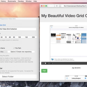 Responsive Video Grid for mac 2.1 电子相册 视频画廊