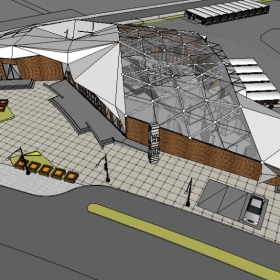 ��ͼ��ʦSketchup������ģ��20221115����ɽ�س���ĳ��;վ����408