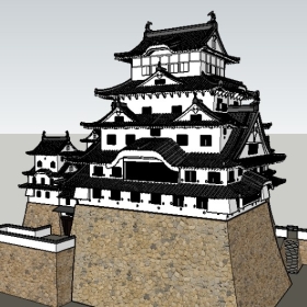 �Ž���ͼ��ʦģ���������Himeji castle 2138