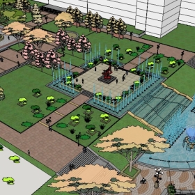 ��ͼ��ʦSketchup������ģ��20221115����У԰���Ĺ㳡552