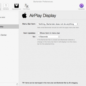Bartender for mac 2.0.9 管理你的菜单栏中的应用