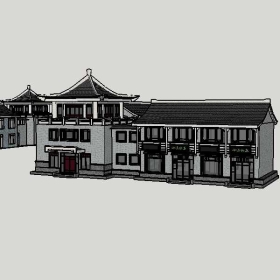 Sketchup古建风格类模型古建筑0035