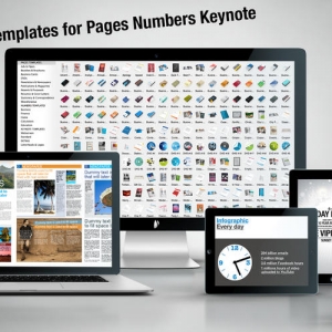 iWorkFast 3.1 Mac Pages/Numbers/Keynote/设计模板套件
