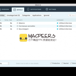 Qbserve for Mac 1.35 自动的私人时间跟踪器