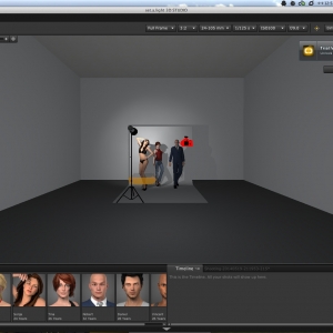 Set a light 3D STUDIO 1.00.62 Mac 三维模拟影室布光效果软件