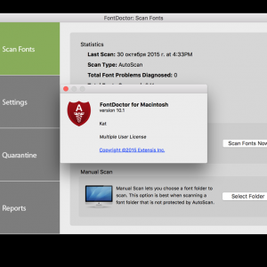 FontDoctor for mac 10.1 字体工具??软件