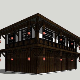 Sketchup古建风格类模型0156