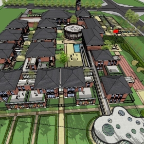 ��ͼ��ʦSketchup������ģ��20221115�����׶�԰������ŷ031