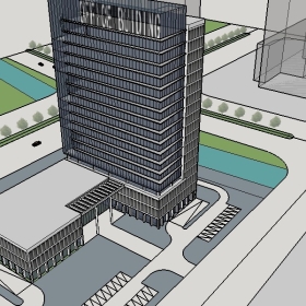 Sketchup�칫����ĳ�칫¥ģ��404