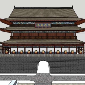 Sketchup古建风格类模型古建0027