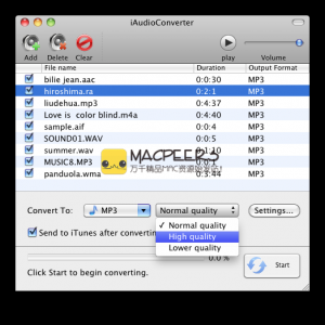 Etinysoft iAudioConverter for Mac 2.1.5 音频转换器和CD刻录机