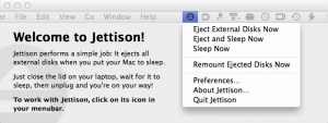 Jettison for mac 1.5自动安全弹出Mac外部磁盘的实用小工具 最新绿化版