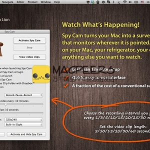 Spy Cam for Mac 3.0 将你的Mac变成一个隐形监控系统