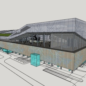 ��ͼ��ʦSketchup������ģ��20221115������ɫ�������й����ۺ���㳡355